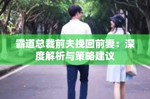 霸道总裁前夫挽回前妻：深度解析与策略建议