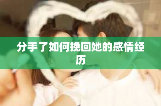 分手了如何挽回她的感情经历