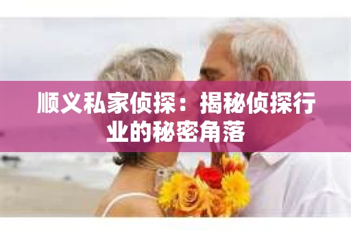 顺义私家侦探：揭秘侦探行业的秘密角落