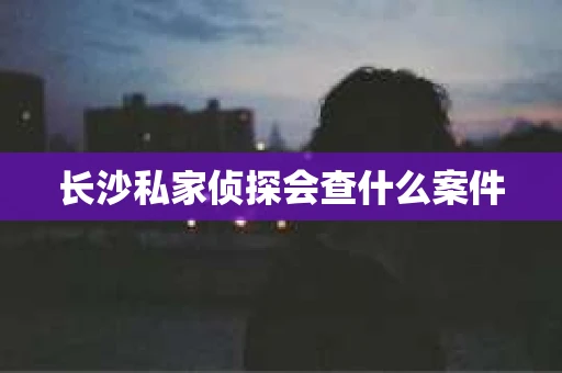 长沙私家侦探会查什么案件