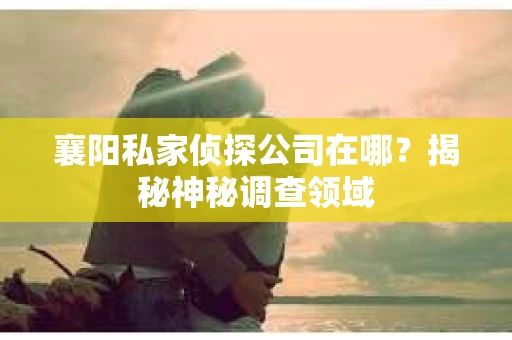 襄阳私家侦探公司在哪？揭秘神秘调查领域