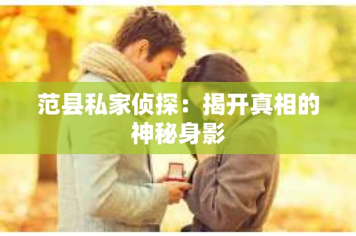 范县私家侦探：揭开真相的神秘身影