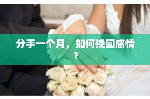 分手一个月，如何挽回感情？