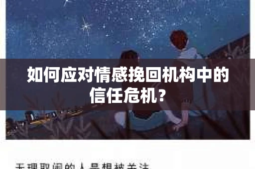 如何应对情感挽回机构中的信任危机？