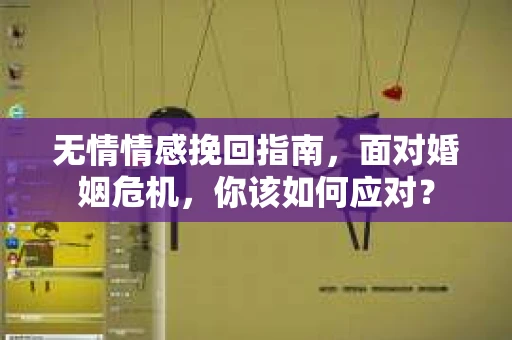 无情情感挽回指南，面对婚姻危机，你该如何应对？