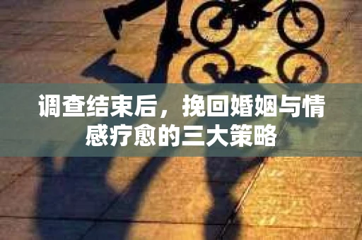 调查结束后,挽回婚姻与情感疗愈的三大策略 调查结束后,挽回婚姻与情感疗愈的三大策略