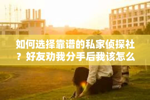 如何选择靠谱的私家侦探社？好友劝我分手后我该怎么办？